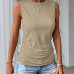 Zeagoo Ruched Tank Tops Dressy Casual Shirts
