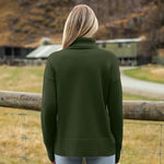 Zeagoo Pullover Women's Turtleneck Elegant Long Sleeve Jumper