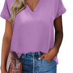 Zeagoo Women's Blouses Elegant Chiffon T-Shirt (DE Only)