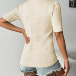 Zeagoo Short Sleeve Sweaters Soft Casual V Neck Pullover Tops