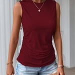 Zeagoo Ruched Tank Tops Dressy Casual Shirts