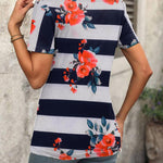 Zeagoo Short Sleeve Shirts Dressy Tops with Pleats