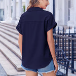 Zeagoo Short Sleeve Summer Tops Casual Button Down Shirts