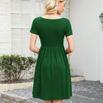 Zeagoo Summer Dress Women's Dresses Short Sleeve Dress (DE Only)