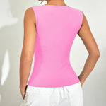 Zeagoo Going Out Tops Slim Fit Sleeveless Crop Tank Tops