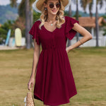 Zeagoo Summer Dress Women's Short Sleeve Dresses (DE Only)