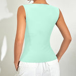 Zeagoo Going Out Tops Slim Fit Sleeveless Crop Tank Tops