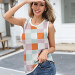 Zeagoo Sweater Vest Women Crew Neck Sleeveless Tank Tops
