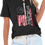 Zeagoo Flag Shirts Short Sleeve Patriotic Shirt 4th of July Tee