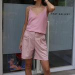 Zeagoo Shorts Casual Elastic High Waist Wide Leg Short Trousers (DE Only)