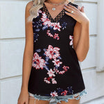 Zeagoo Women V Neck Lace Tank Tops