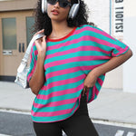 Zeagoo Women Short Sleeve T Shirts Round Neck Oversized Tee