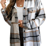 Zeagoo Women's Checked Shirt-Jacket