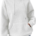 Zeagoo Hoodie Oversize Hoodie Casual Waffle Pullover (DE Only)