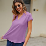 Zeagoo Women's Blouses Elegant Chiffon T-Shirt (DE Only)