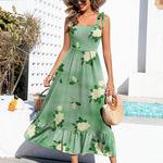Zeagoo Maxi Dress with Pockets Spaghetti Strap Sundress