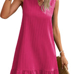Zeagoo Summer Dress Women's Sleeveless V-Neck T-Shirt (DE Only)