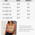 Zeagoo Square Neck Sleeveless Crop Tops