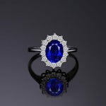 Classic Sapphire Halo Ring