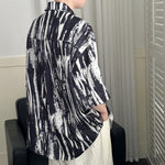 Tie-dyed Ice Silk Drape Loose Shirt