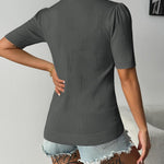 Zeagoo Short Sleeve Sweaters Soft Casual V Neck Pullover Tops