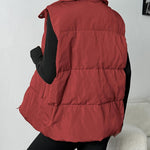 Zeagoo Women Puffer Vest Winter Warm Zip Up Padded Outerwear