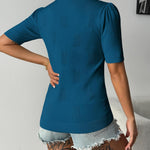 Zeagoo Short Sleeve Sweaters Soft Casual V Neck Pullover Tops