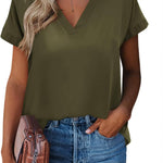 Zeagoo Women's Blouses Elegant Chiffon T-Shirt (DE Only)