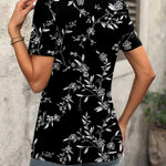 Zeagoo Short Sleeve Shirts Dressy Tops with Pleats