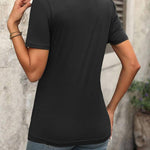 Zeagoo Short Sleeve Shirts Dressy Tops with Pleats