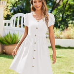 Zeagoo Summer Dress Women's Short Sleeve Dresses (DE Only)
