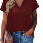 Zeagoo Women's Blouses Elegant Chiffon T-Shirt (DE Only)