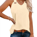 Zeagoo Women Summer Tops Cute Tank Tops V Neck 2024 Trendy Fashion Sleeveless Shirts