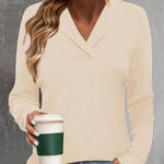Zeagoo Sweaters for Women Long Sleeve Shirts V Neck Knit Pullover
