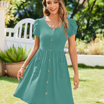 Zeagoo Summer Dress Women's Short Sleeve Dresses (DE Only)