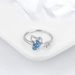 Sapphire Butterfly Ring