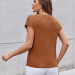 Zeagoo Sleeveless Cape Sleeve Knit Ribbed Tank Tops