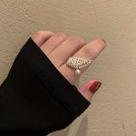 Angelic Pearl Wing Ring