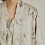 Textured Ink-dyed Mid-length Coat