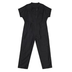 Black Vintage Cargo Jumpsuit