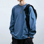 Loose Washed Crew Neck Casual Sweatshirt