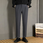 Slim-Fit  Fluid Straight-Leg Suit Trousers
