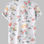 Men's Floral Print Casual Short Sleeve Shirt