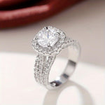 Cushion Halo Pavé Statement Ring