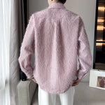 Long Sleeve Loose Solid Color Shirt