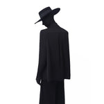 Vintage Mock-Neck Shirt with Scarf-Style Tie Detail