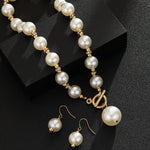 Chunky Pearl Necklace Set