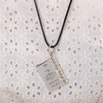 Buddha Stones 990 Sterling Silver Heart Sutra Great Compassion Shurangama Mantra Lotus Vajra Peace Necklace Pendant
