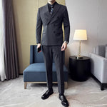 Double-breasted Casual Suit Jacket