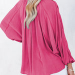 Zeagoo Split V Neck Long Sleeve Dolman Blouse for Women Casual Business Work Office 2026 | Under $40